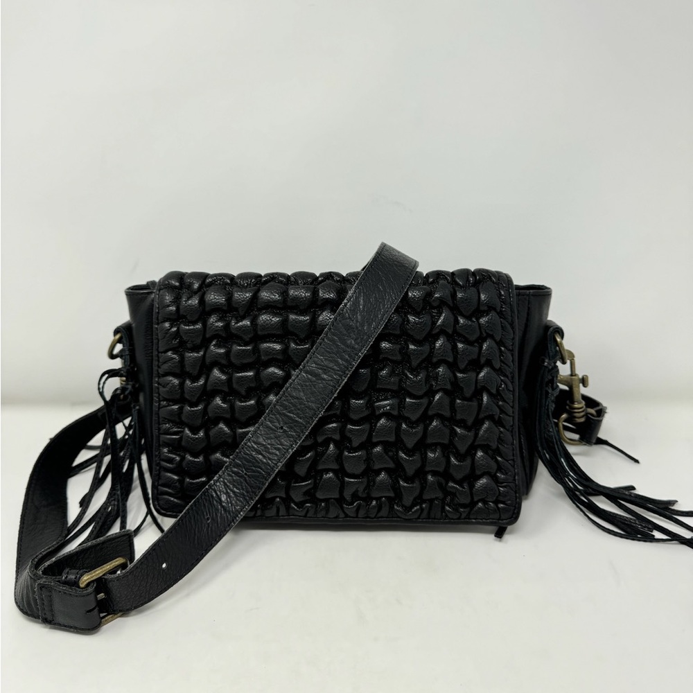 SOLD Liebeskind Nisha Bellow Leather Fringed Crossbody